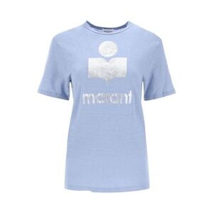 ISABEL MARANT ETOILE Zewel logo linen T-shirt